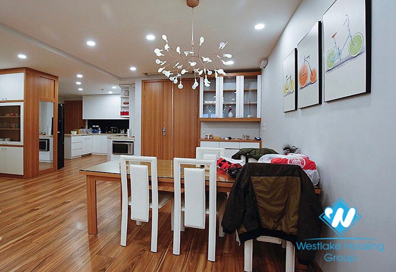 High floor fully furnished three bedroom apartment for rent in ciputra